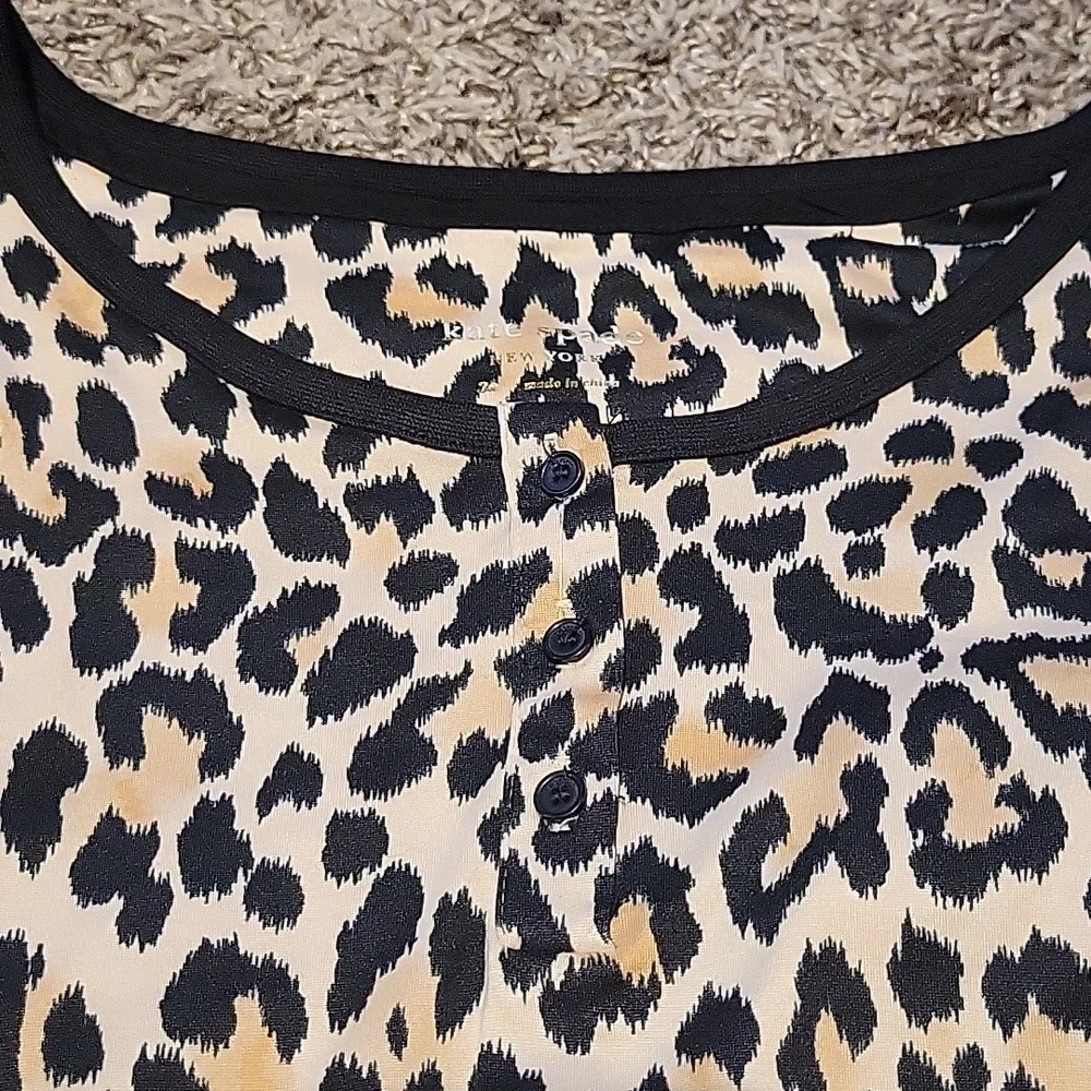 Kate Spade Janice Sleep Lounge Pajama PJs Animal Print Cheetah 3X Cozy Gift New